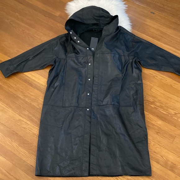 Limited Edition Zara Coat Leather Zara Limited Edition Hooded